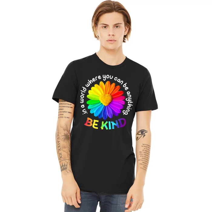 Be Kind Antibullying Kindness Orange Unity Day Sunflower Premium T-Shirt