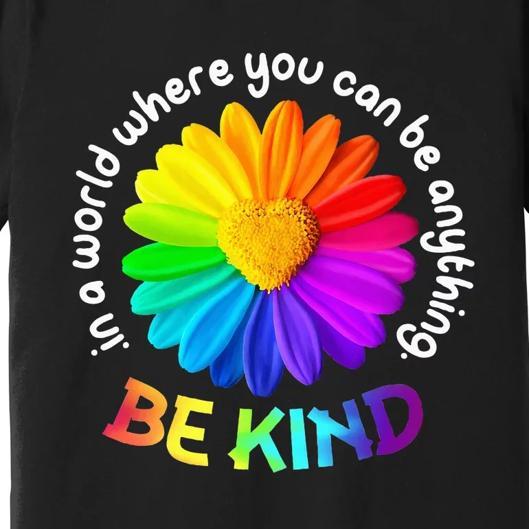 Be Kind Antibullying Kindness Orange Unity Day Sunflower Premium T-Shirt