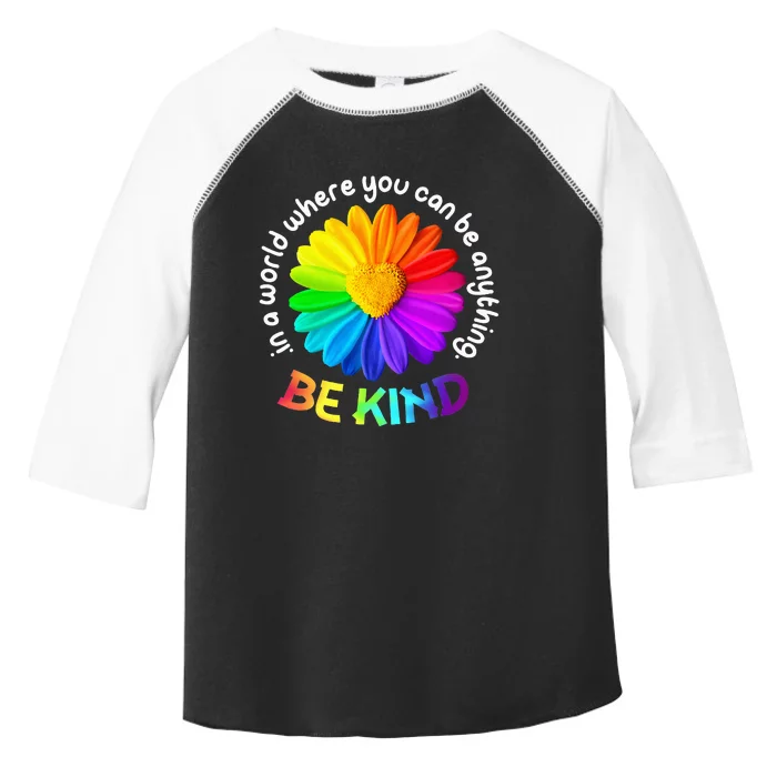 Be Kind Antibullying Kindness Orange Unity Day Sunflower Toddler Fine Jersey T-Shirt