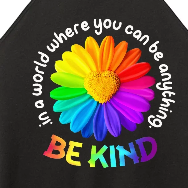 Be Kind Antibullying Kindness Orange Unity Day Sunflower Women’s Perfect Tri Rocker Tank