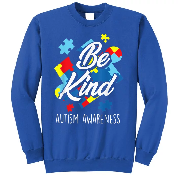 Be Kind Autism Awareness Puzzle Colorful Pieces Shirt Sweatshirt