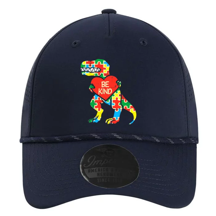 Be Kind Autism Awareness Dinosaur Boy Girl Toddlers Performance The Dyno Cap