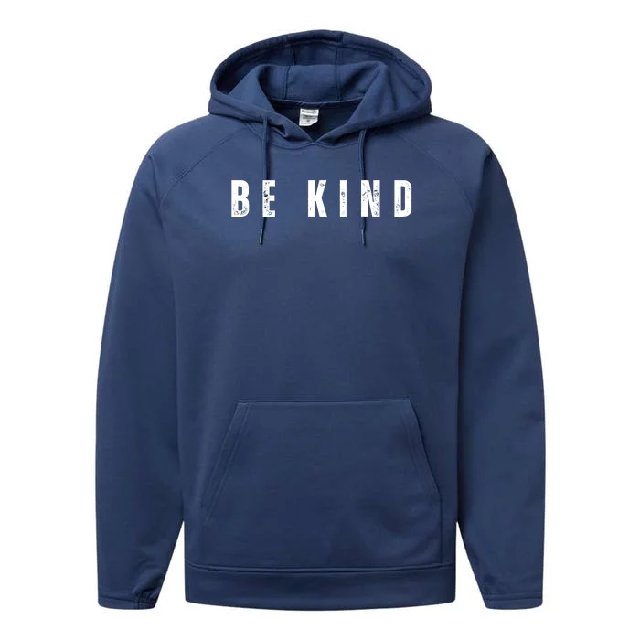 Be Kind Anti Bullying Awareness Performance Fleece Hoodie