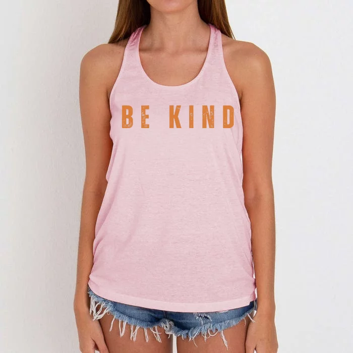 Be Kind Anti Bullying Awareness Women's Knotted Racerback Tank