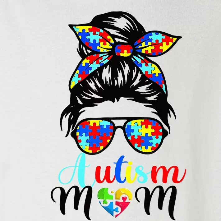 Be Kind Autism Awareness Messy Bun  Autism Mom Toddler Long Sleeve Shirt