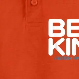 Be Kind Autism Awareness Dry Zone Grid Performance Polo