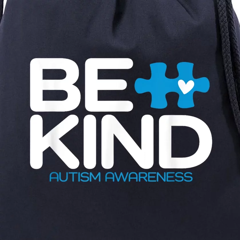 Be Kind Autism Awareness Drawstring Bag