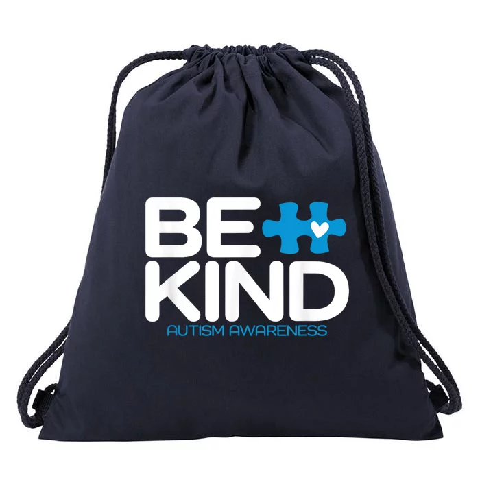 Be Kind Autism Awareness Drawstring Bag