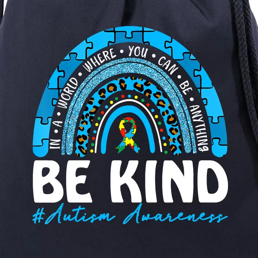 Be Kind Autism Awareness Drawstring Bag