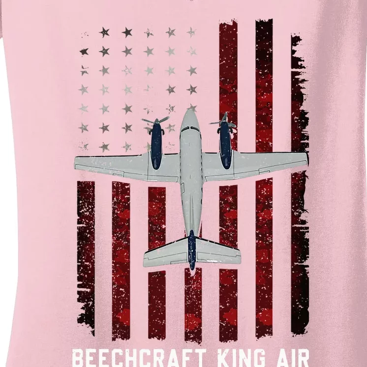 Beechcraft King Air Women's V-Neck T-Shirt