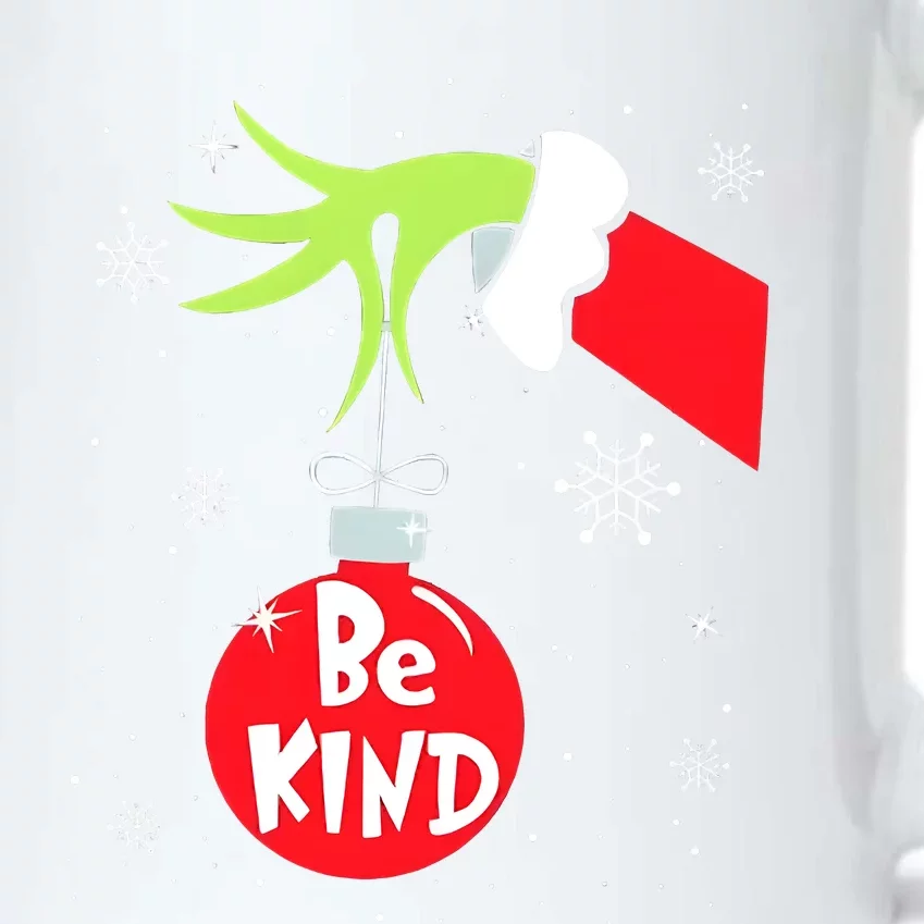 Be Kind At Anytime Teacher Jingle Ball Christmas Grinchmas Black Color Changing Mug