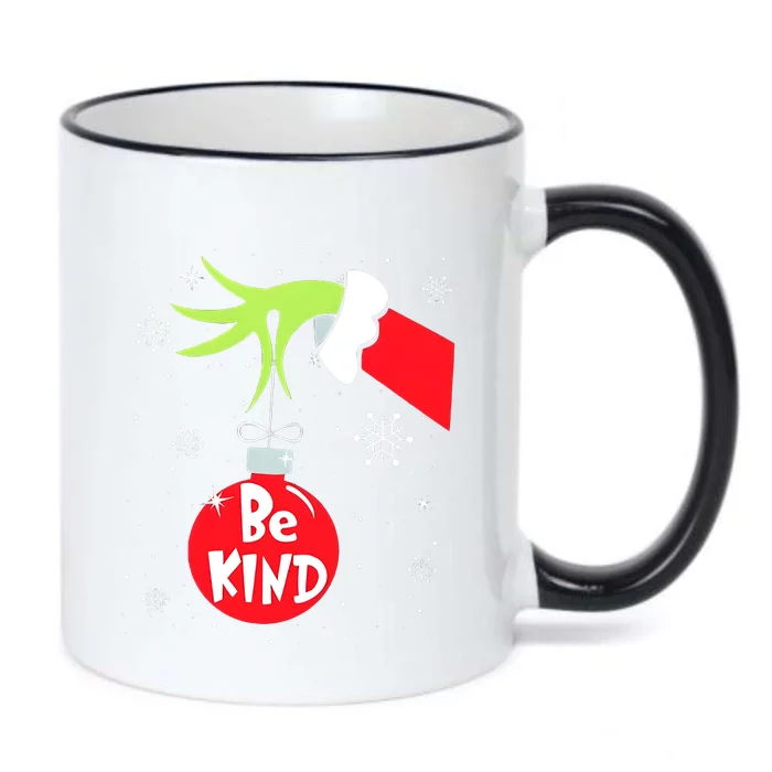 Be Kind At Anytime Teacher Jingle Ball Christmas Grinchmas Black Color Changing Mug