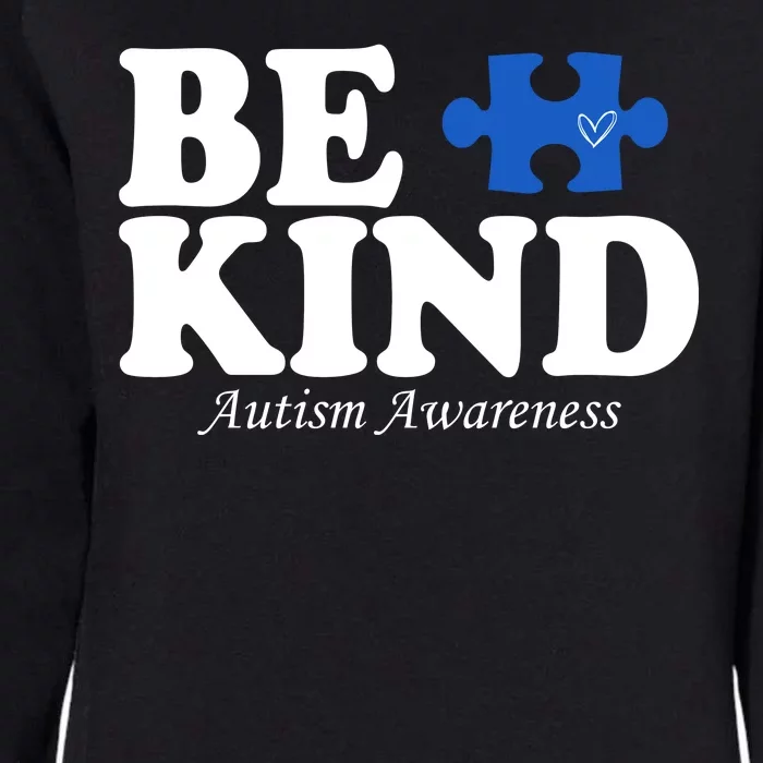 Be Kind Autism Awareness Puzzle Womens California Wash Sweatshirt