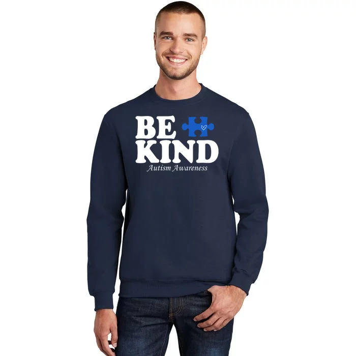 Be Kind Autism Awareness Puzzle Tall Sweatshirt