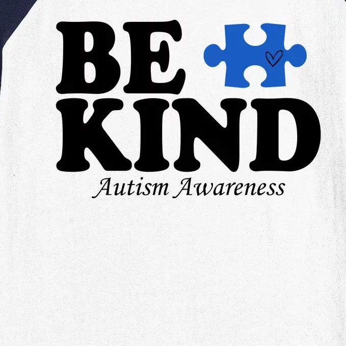 Be Kind Autism Awareness Puzzle Baseball Sleeve Shirt