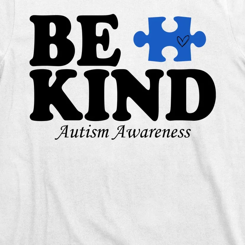 Be Kind Autism Awareness Puzzle T-Shirt