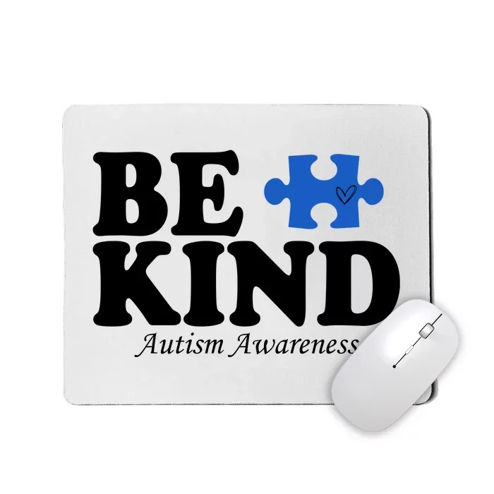 Be Kind Autism Awareness Puzzle Mousepad