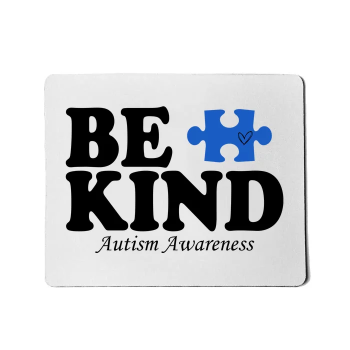 Be Kind Autism Awareness Puzzle Mousepad