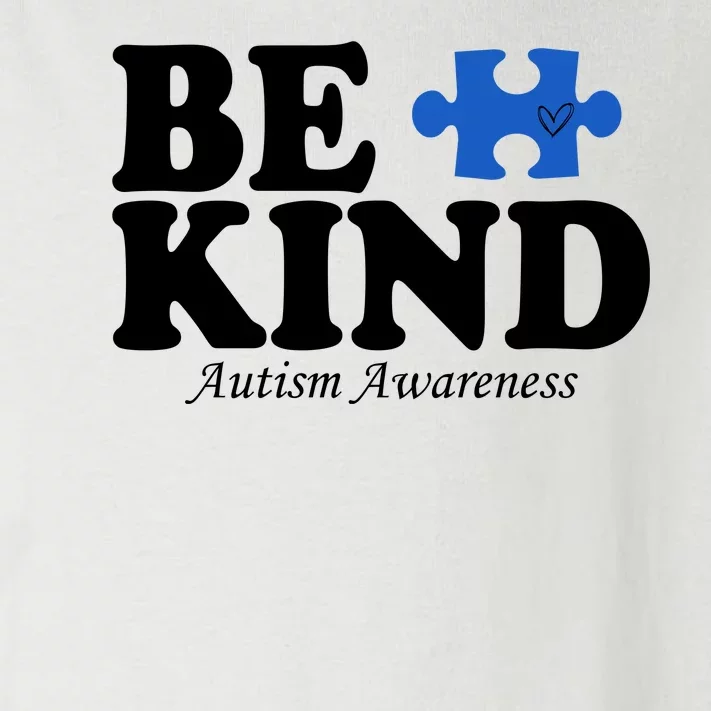 Be Kind Autism Awareness Puzzle Toddler Long Sleeve Shirt