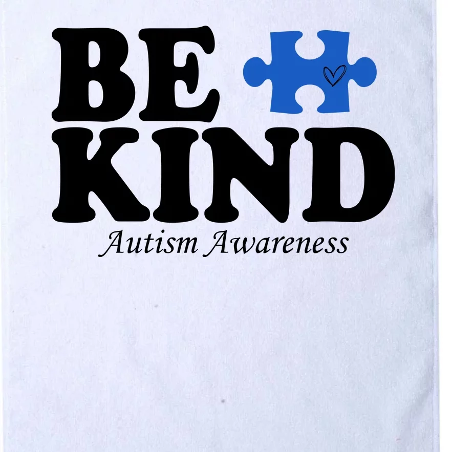 Be Kind Autism Awareness Puzzle Platinum Collection Golf Towel