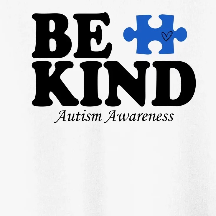 Be Kind Autism Awareness Puzzle Toddler T-Shirt