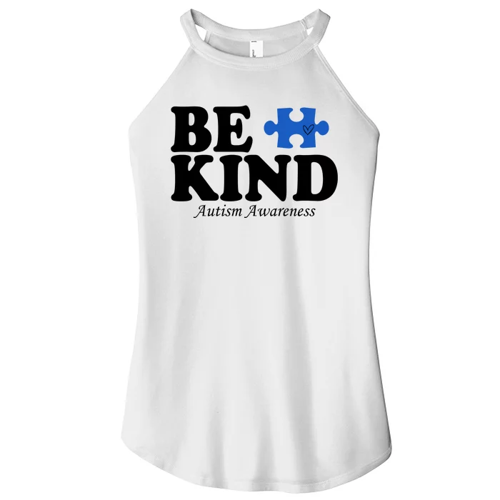 Be Kind Autism Awareness Puzzle Women’s Perfect Tri Rocker Tank