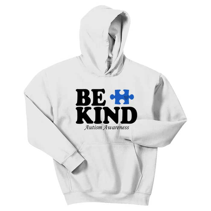 Be Kind Autism Awareness Puzzle Kids Hoodie