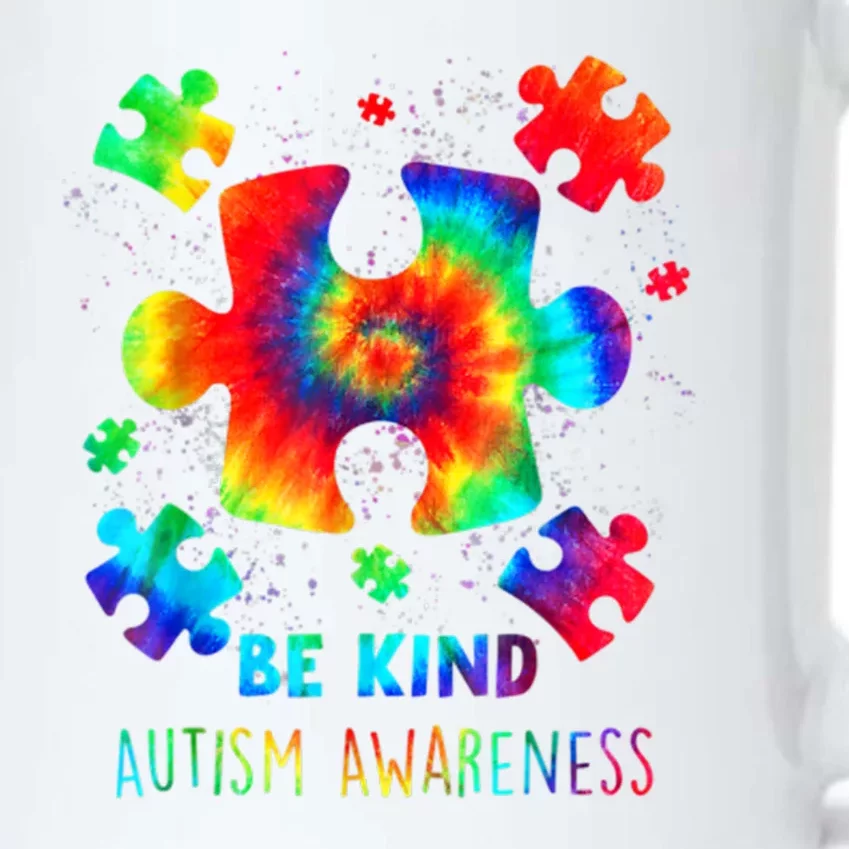 Be Kind Autism Awareness Rainbow Black Color Changing Mug