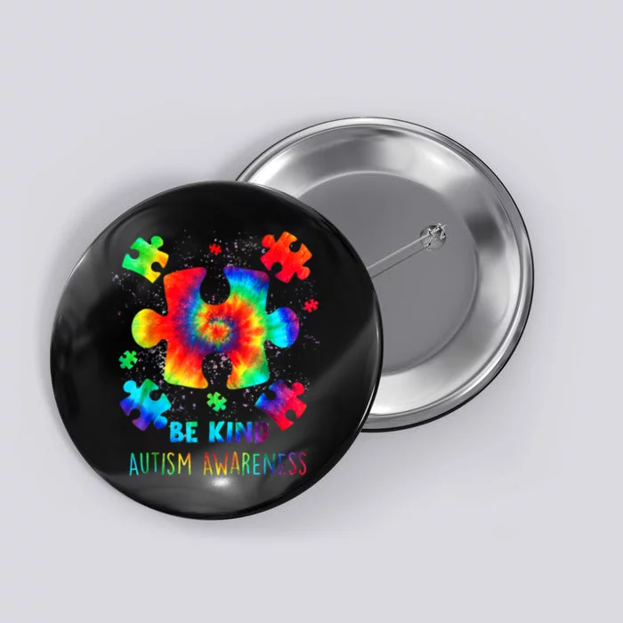 Be Kind Autism Awareness Rainbow Button