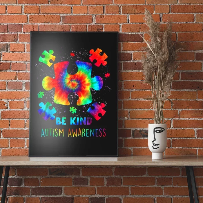 Be Kind Autism Awareness Rainbow Poster