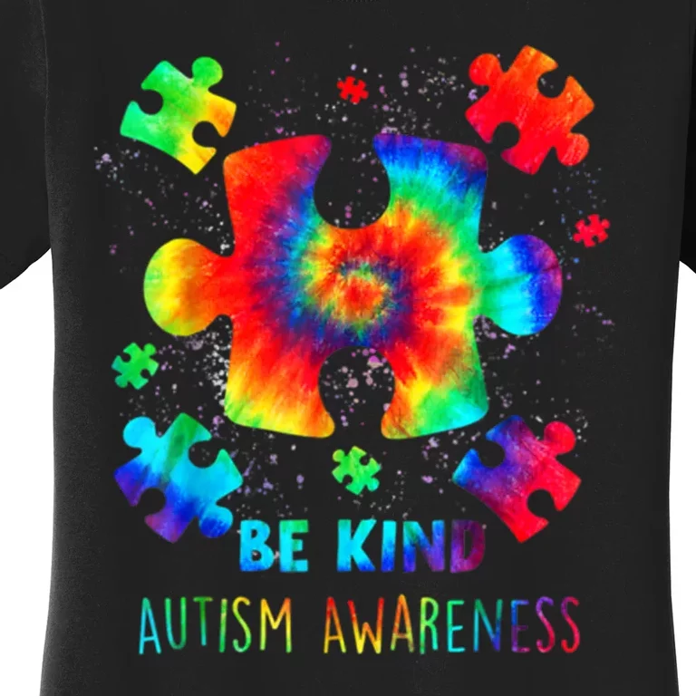 Be Kind Autism Awareness Rainbow Women's T-Shirt