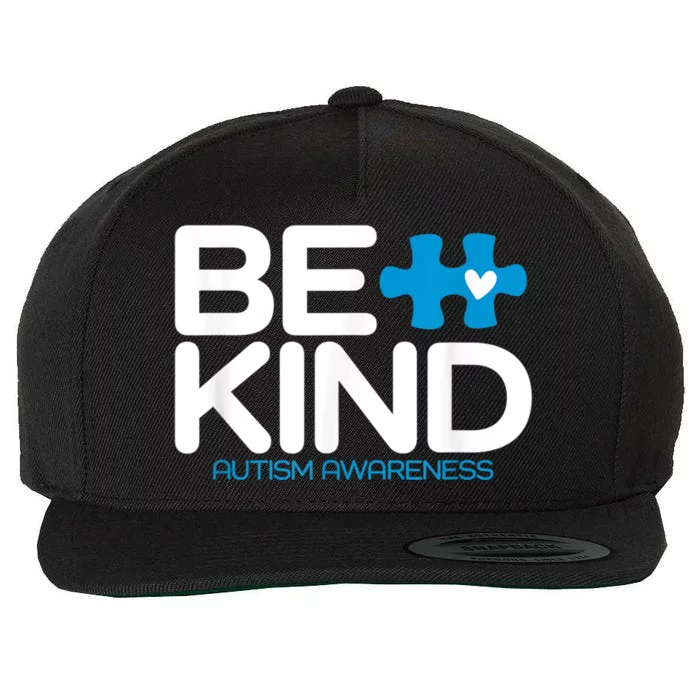 Be Kind Autism Awareness Wool Snapback Cap