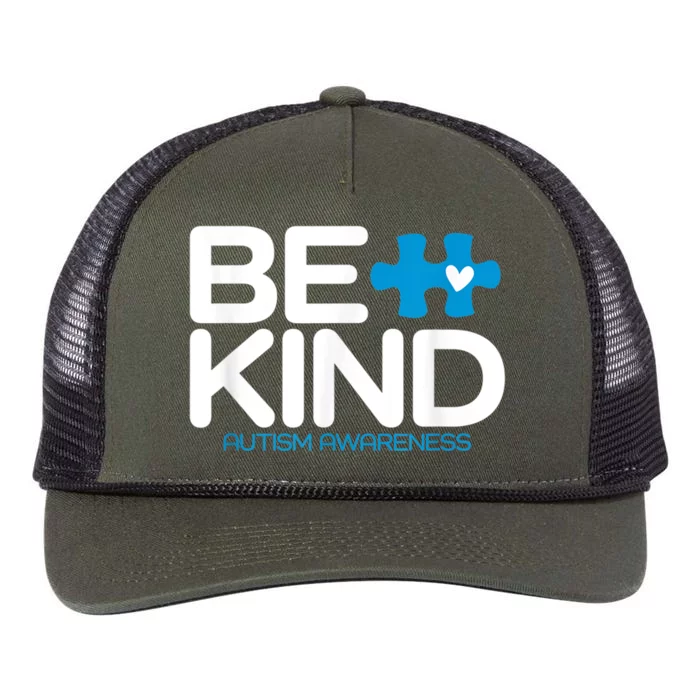 Be Kind Autism Awareness Retro Rope Trucker Hat Cap