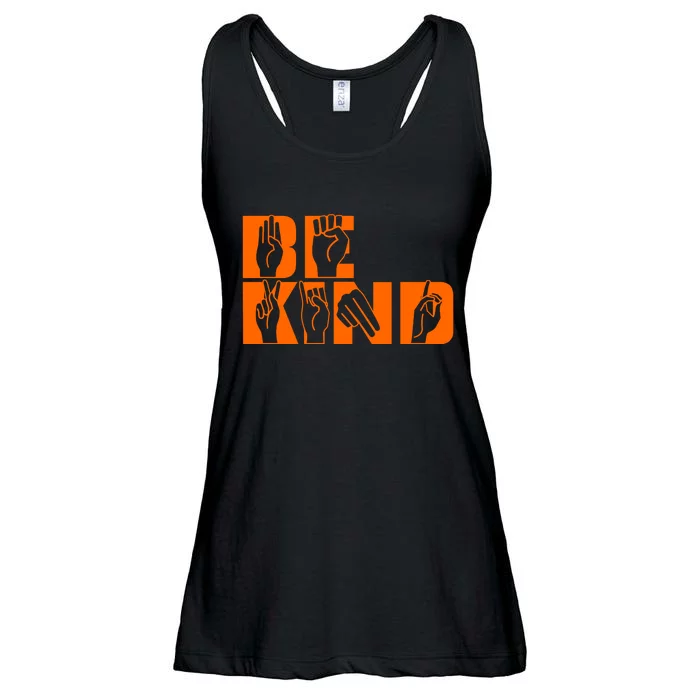 Be Kind ASL Hand Sign Language Ladies Essential Flowy Tank