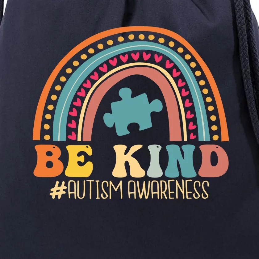 Be Kind Autism Awareness Month For Mom and For Drawstring Bag