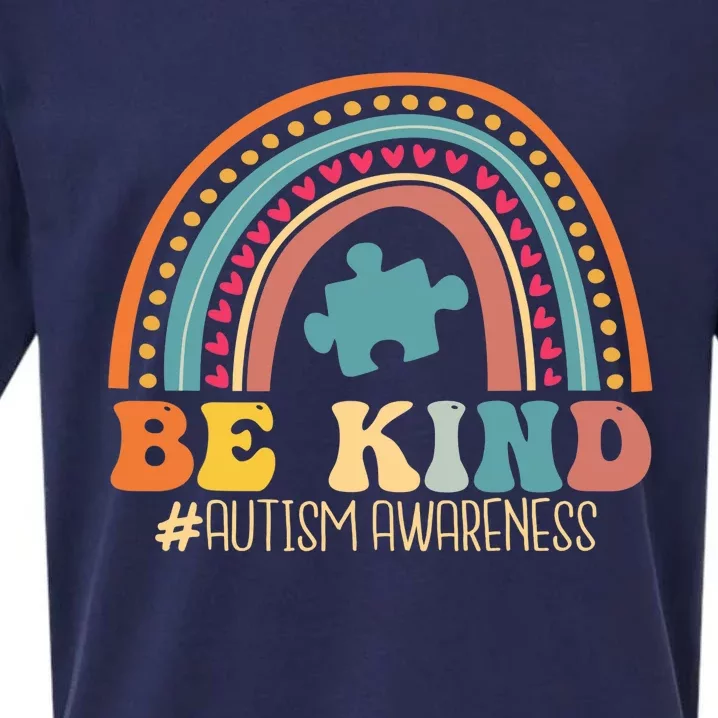 Be Kind Autism Awareness Month For Mom and For Sueded Cloud Jersey T-Shirt