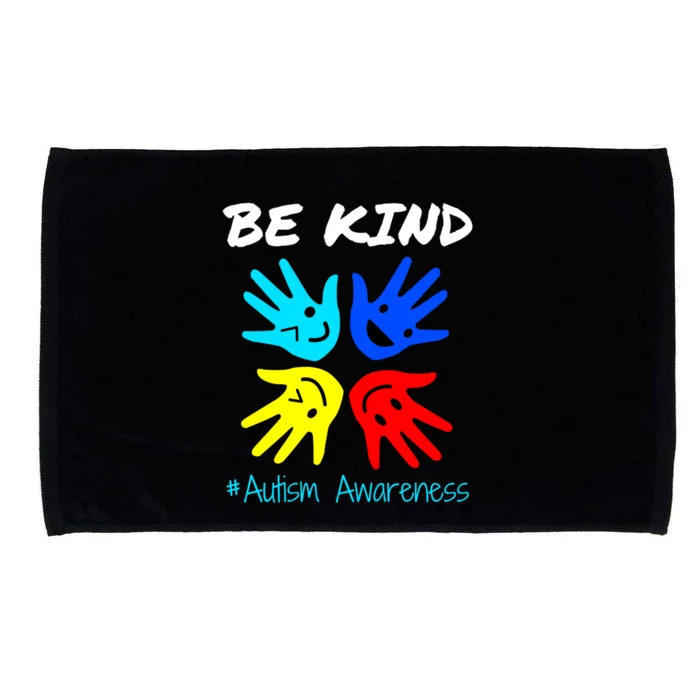 Be Kind Autism Awareness Happy Smile Choose Kindness Gift Microfiber Hand Towel