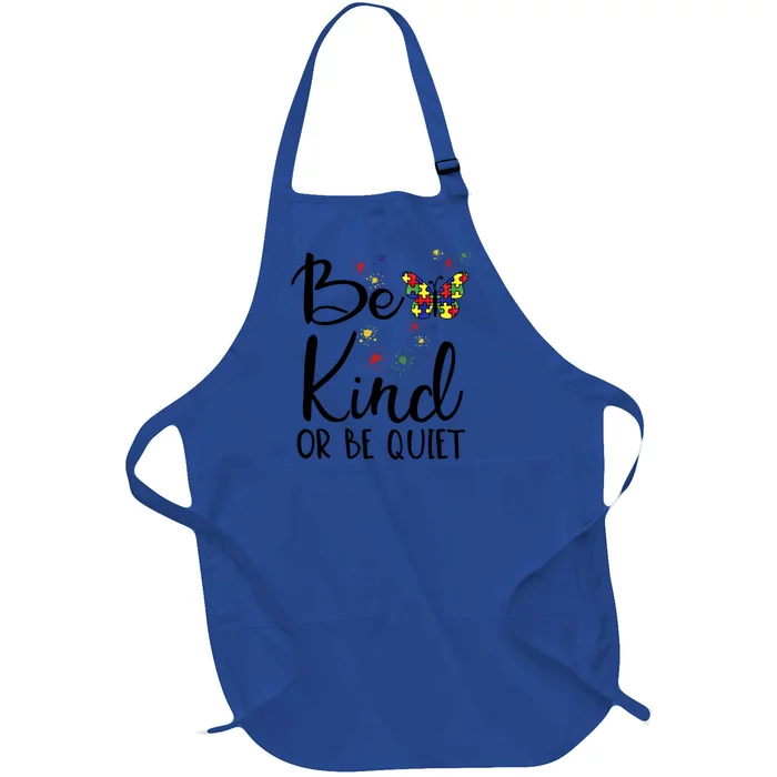 Be Kind Autism Awareness Choose Kindness Day Autism Teacher Gift Full-Length Apron With Pocket