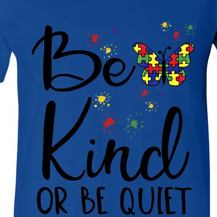 Be Kind Autism Awareness Choose Kindness Day Autism Teacher Gift V-Neck T-Shirt