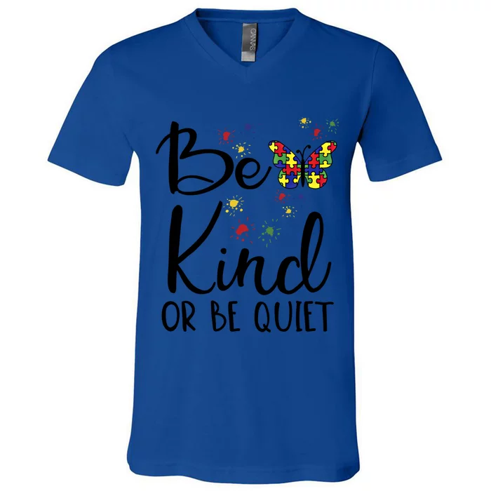 Be Kind Autism Awareness Choose Kindness Day Autism Teacher Gift V-Neck T-Shirt