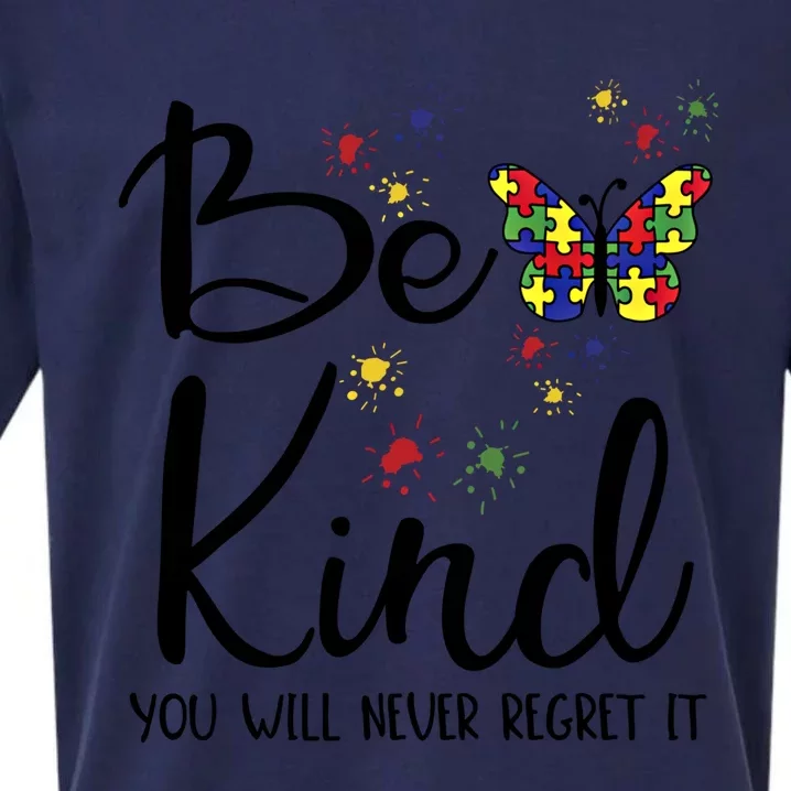 Be Kind Autism Teacher Inclusion Diversity Choose Kindness Meaningful Gift Sueded Cloud Jersey T-Shirt