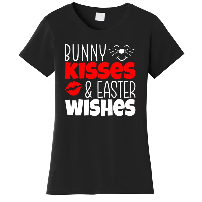 Bunny Kisses And Easter Wishes Women's T-Shirt