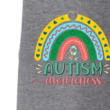 Be Kind Autism Awareness Puzzle Rainbow Choose Kindness Meaningful Gift Doggie 3-End Fleece Hoodie