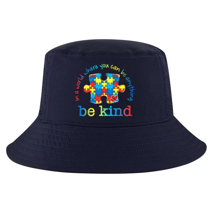 Be Kind Autism Awareness Puzzle Rainbow Choose Kindness Cool Comfort Performance Bucket Hat