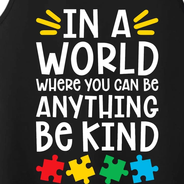 Be Kind Autism Performance Tank