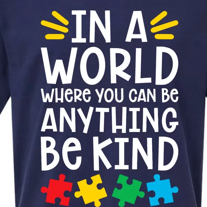 Be Kind Autism Sueded Cloud Jersey T-Shirt