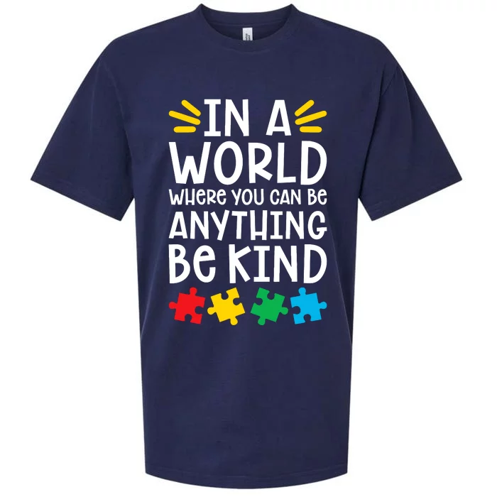 Be Kind Autism Sueded Cloud Jersey T-Shirt