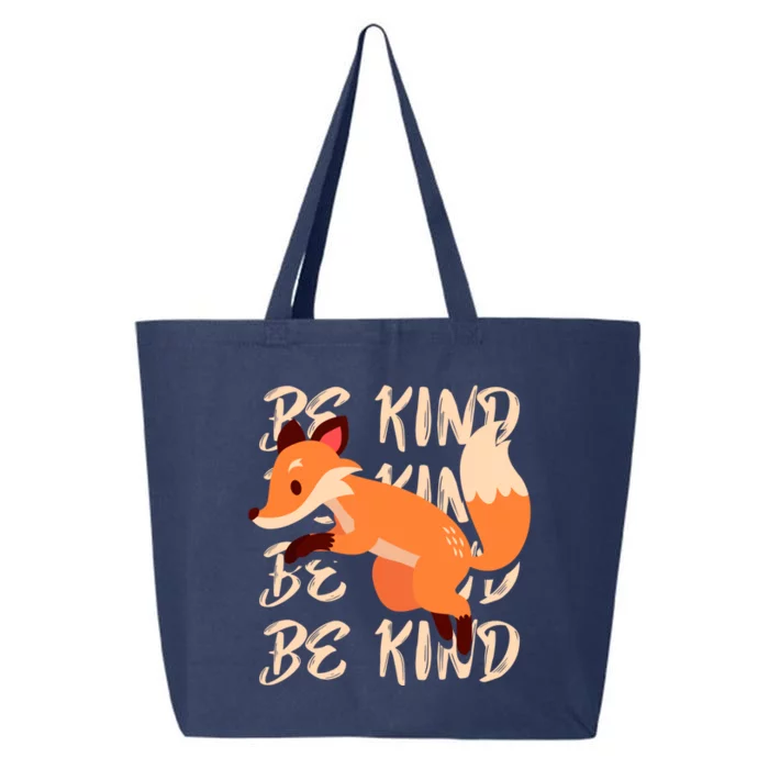 Be Kind Animal Fox Drawing Art World Kindness Day Great Gift 25L Jumbo Tote