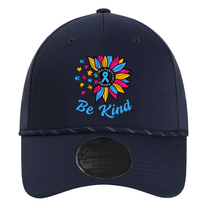 Be Kind Autism Awareness Sunflower Autism Mom Wo Performance The Dyno Cap