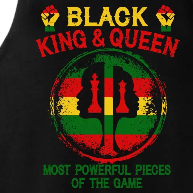 Black King And Queen Most Powerful Pieces Of The Game Ladies Tri-Blend Wicking Tank